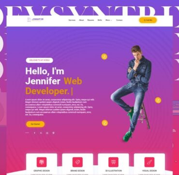 Jennifer – Personal Portfolio Website 💼✨