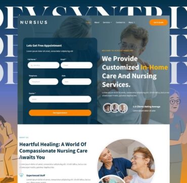 Nursius – Homecare & Nursing Services Website 🏥💙